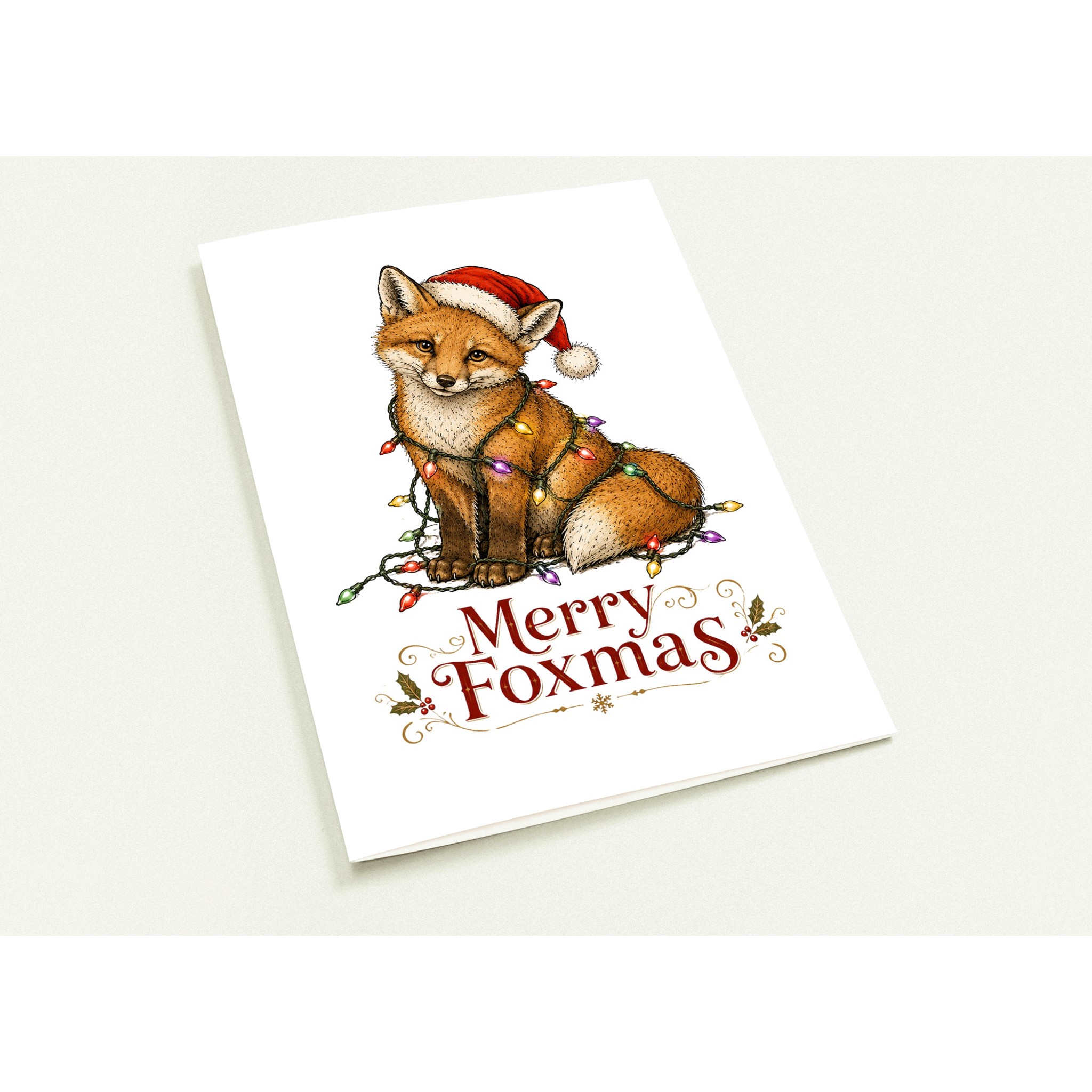 Merry Foxmas_10 Greeting Cards