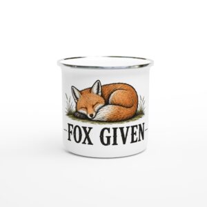 Fox Given Enamel Camping Mug
